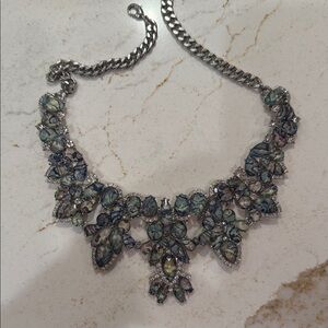 Park Lane Silver and Iridescent Necklace